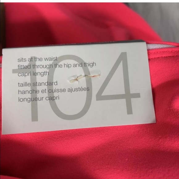 Gap Fit Leggings Neon Pink Cropped Capri Sz M - Picture 6 of 6